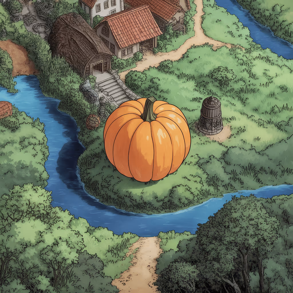 AI-generated Lush tile at coordinates 9, 27 in the Ghibli world of Million Dollar Canvas